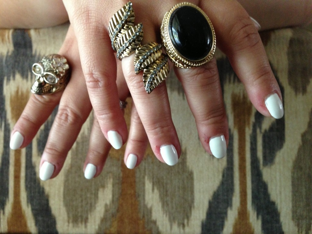 white nails